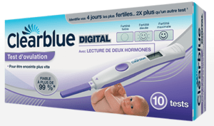test d'ovulation clearblue digital avec lecture des deux hormones